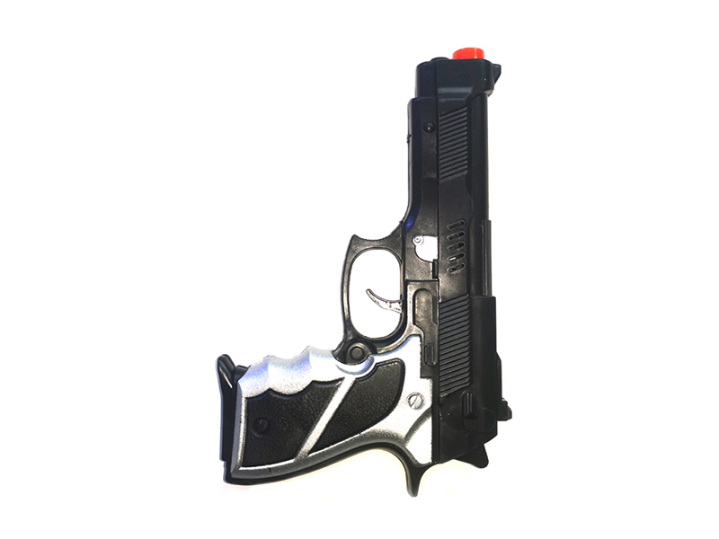 Painted Silver Flint Gun Toy