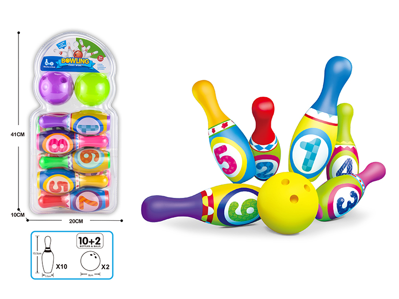 Cartoon Numbers Bowling Toy