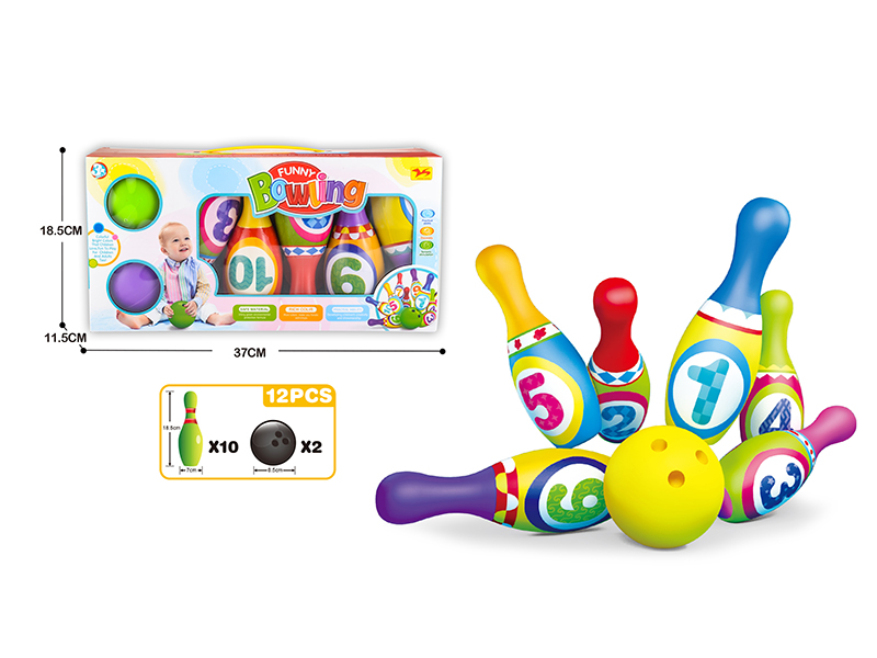 Cartoon Numbers Bowling Toy