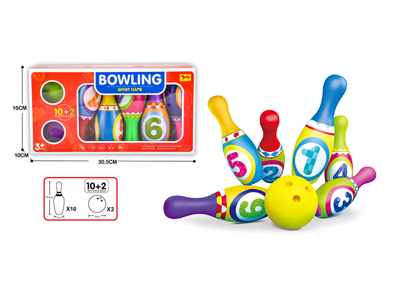 Cartoon Numbers Bowling Toy