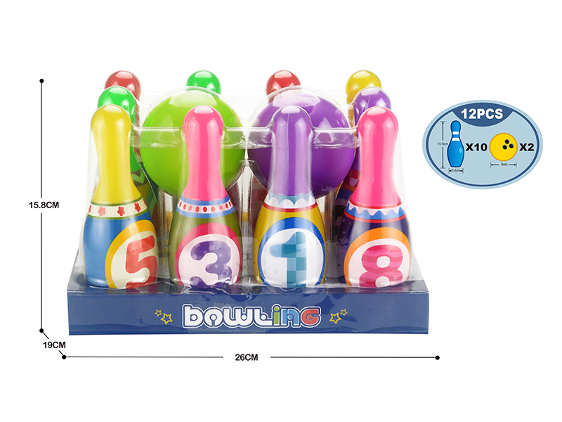Cartoon Numbers Bowling Toy