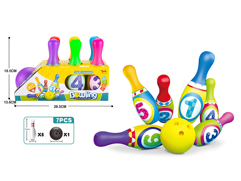 Cartoon Numbers Bowling Toy