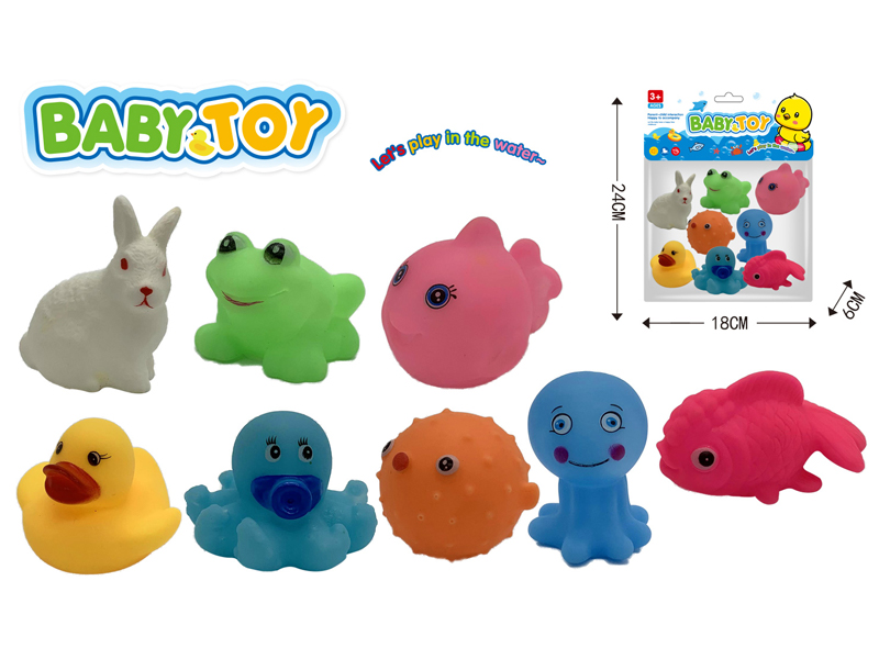 8PCS Vinyl Animal Toy