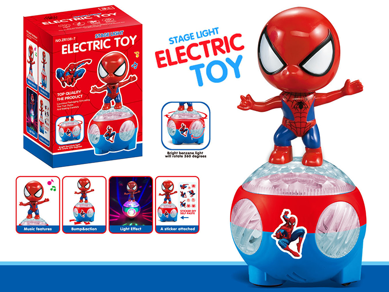 Spider-Man Rotating Stage Lights Electric Toy