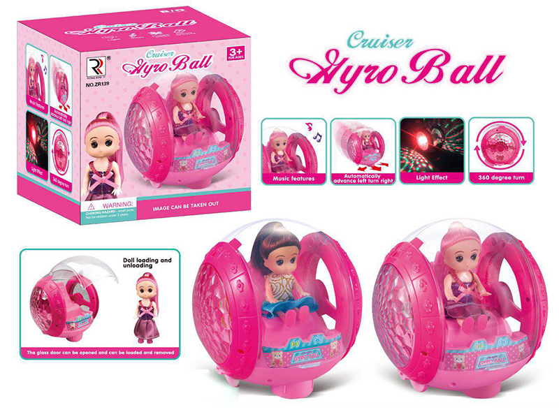 B/O Go And Bump Cruiser Gyro Ball With Light And Music + Doll
