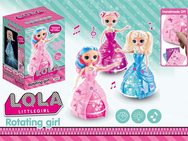 B/O Rotating Surprise Doll With Music