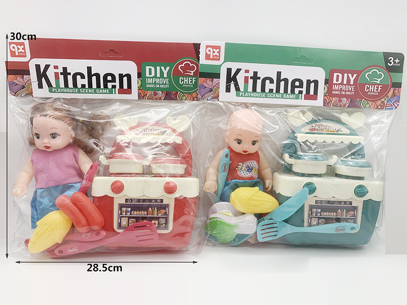 Kitchen Set + Doll