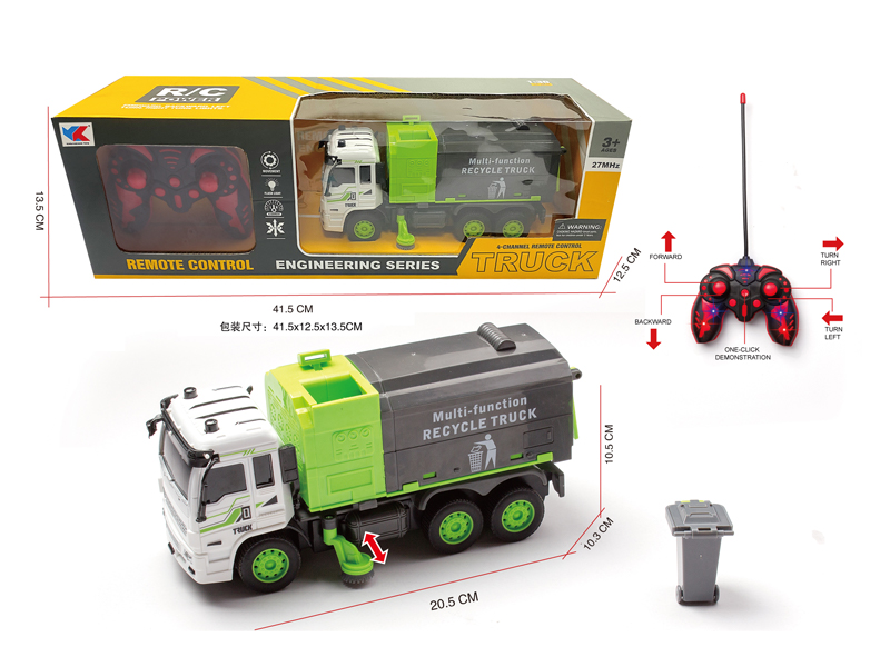 1:30 5CH R/C Sanitation Waste Collection Vehicle