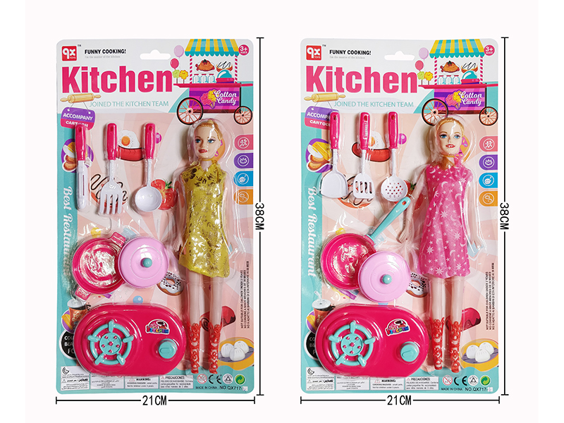 Kitchen Set + Doll