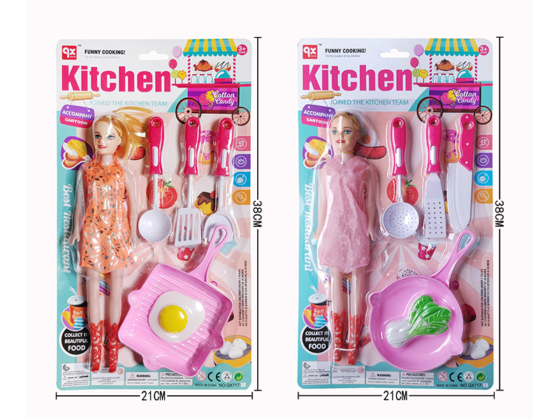 Kitchen Set + Doll