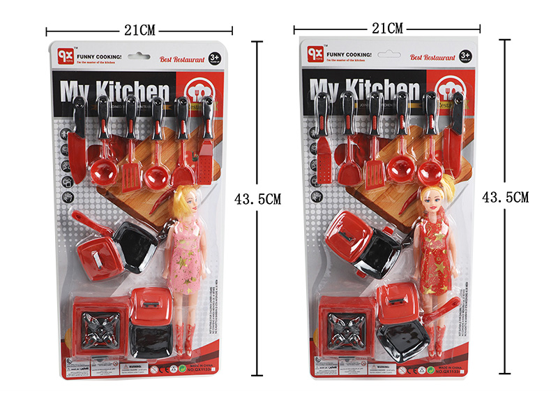 Kitchen Set + Doll