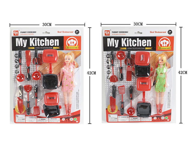 Kitchen Set + Doll