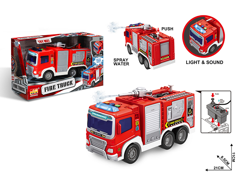 1:20 Friction Fire Fighting Vehicle