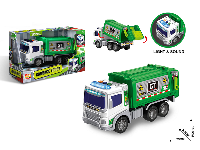 1:20 Friction Sanitation Garbage Truck