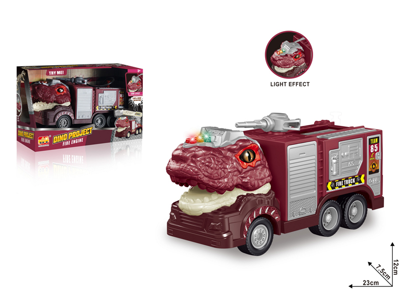 1:20 Friction Tyrannosaurus Rex Fire Rescue Vehicle