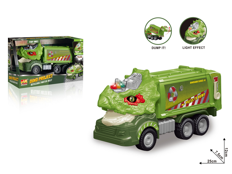 1:20 Friction Triceratops Sanitation Truck