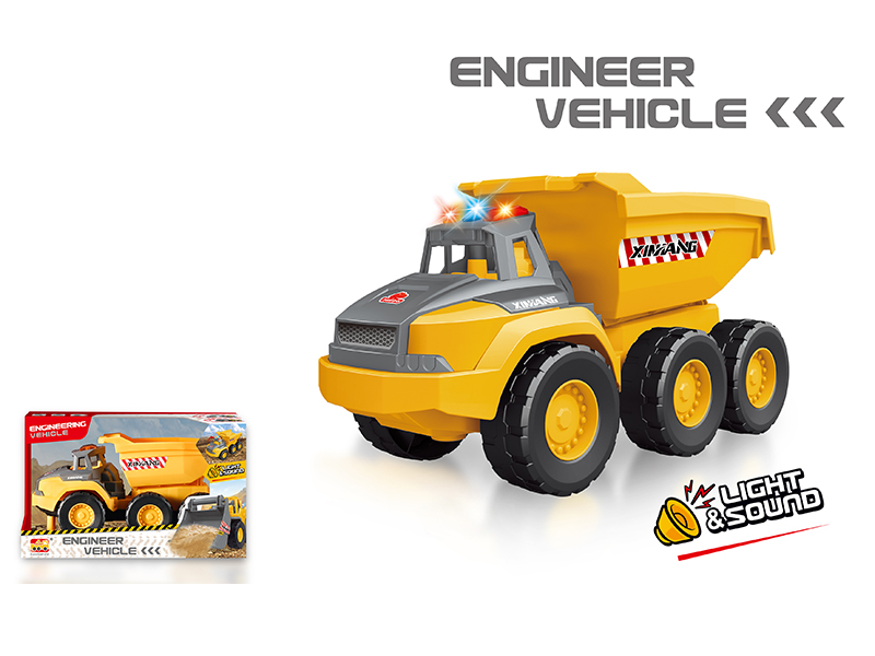 Friction Engineering Dump Truck With Light And Sound