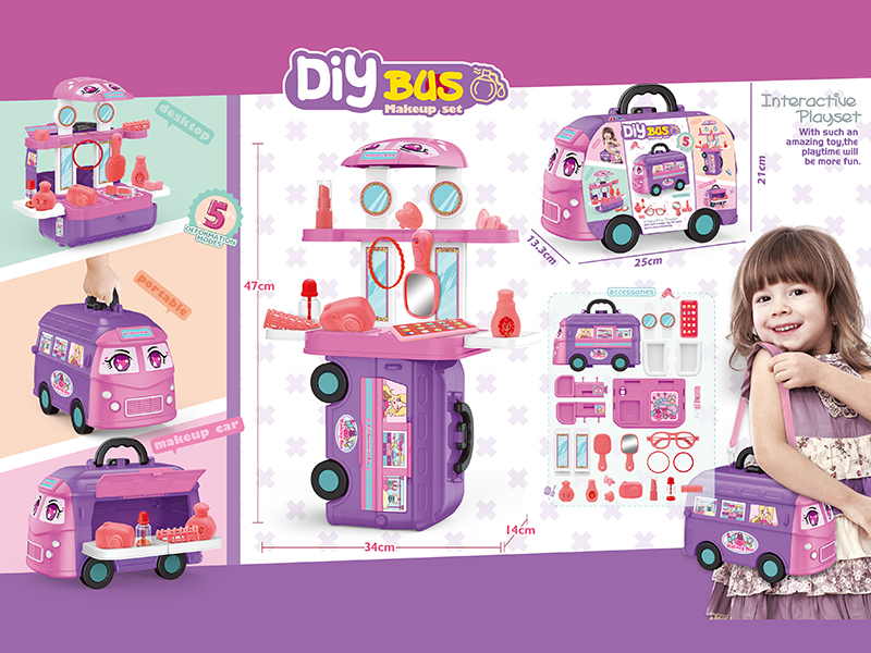 5 In 1 DIY Bus Make Up Set