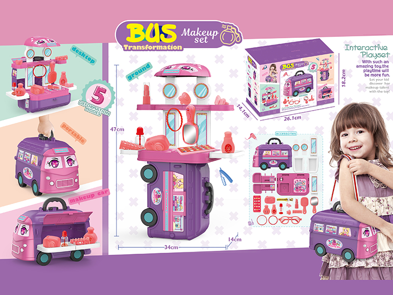 5 In 1 Transformation Bus Make Up Set