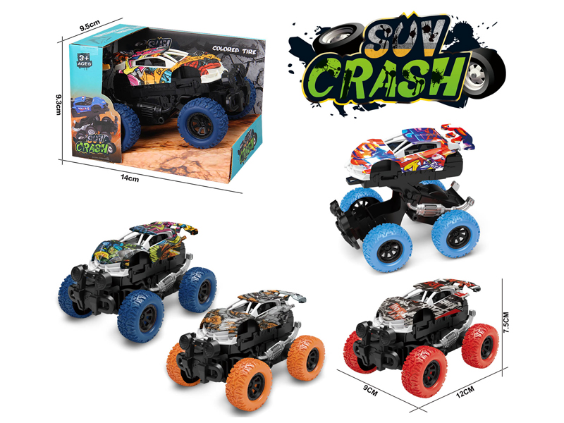 Friction 4WD Collision Transformable Graffiti Off-Road Vehicle