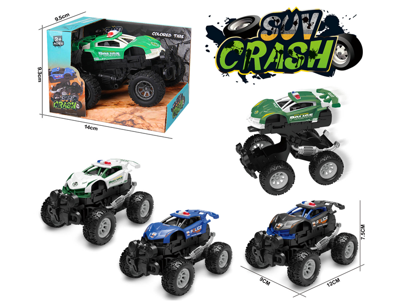Friction 4WD Collision Transformable Police Off-Road Vehicle