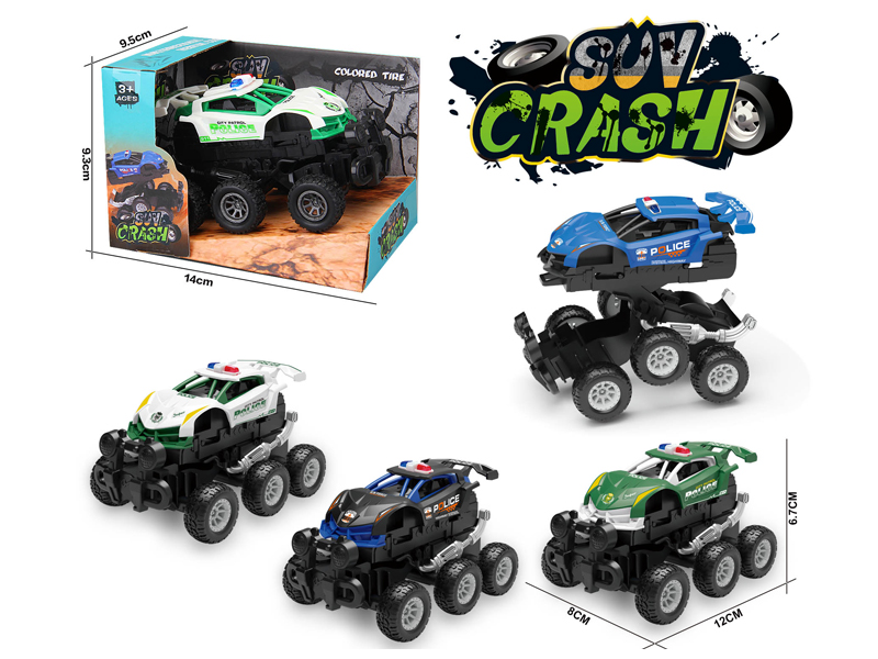 Friction 6WD Collision Transformable Police Off-Road Vehicle