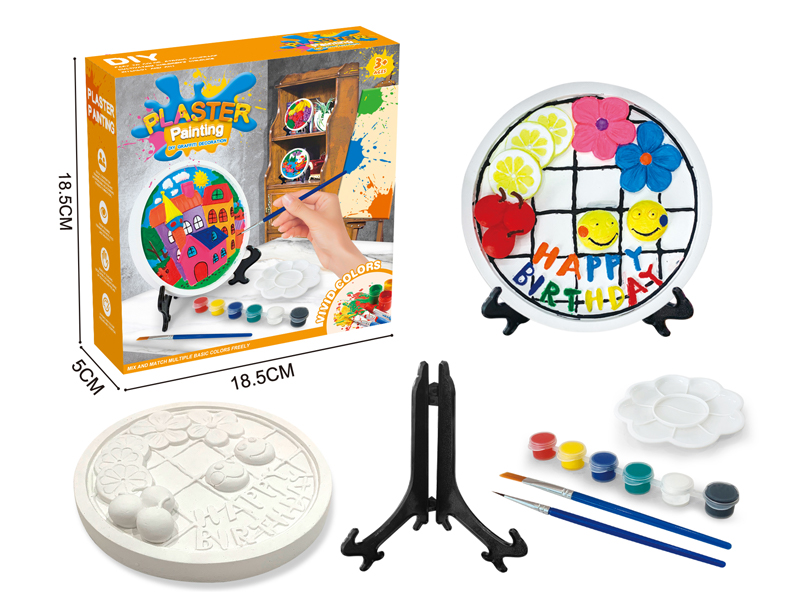 3D Disc Gypsum Painted Pendulum(Birthday Cake)
