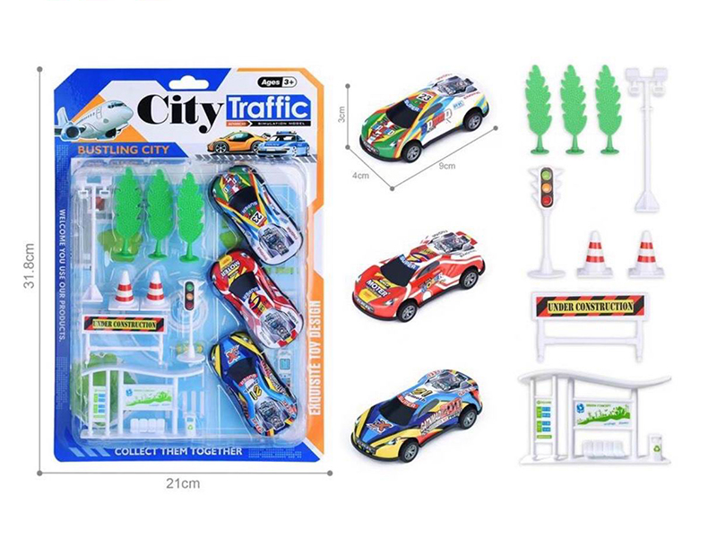 Pull Back Light Alloy/Iron Cars
