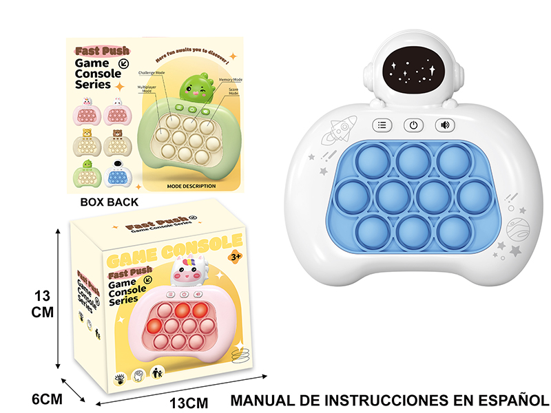 Fourth Generation International Edition Astronaut Electronic Fast Push Game Consoles(Castellano Instruction Manual)