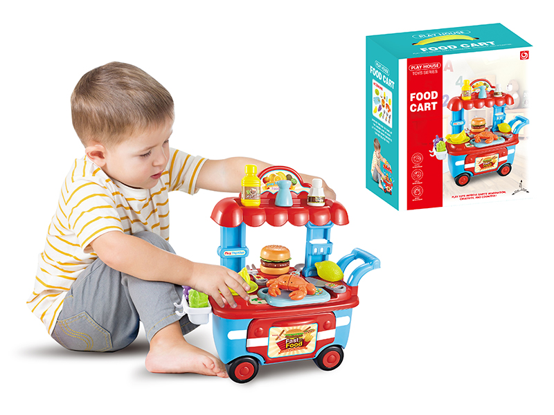 Play House Toys Food Cart