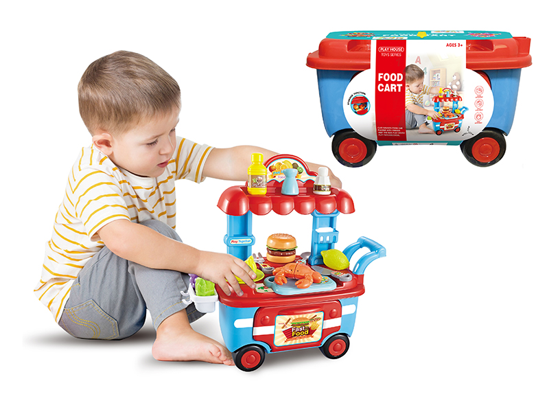 Play House Toys Food Cart