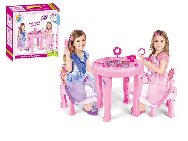 Princess Table And Chair With Adornment Toys