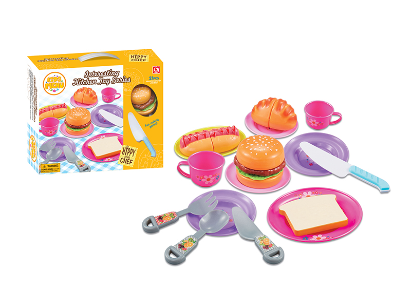 Hamburger Bread Cutting Toys