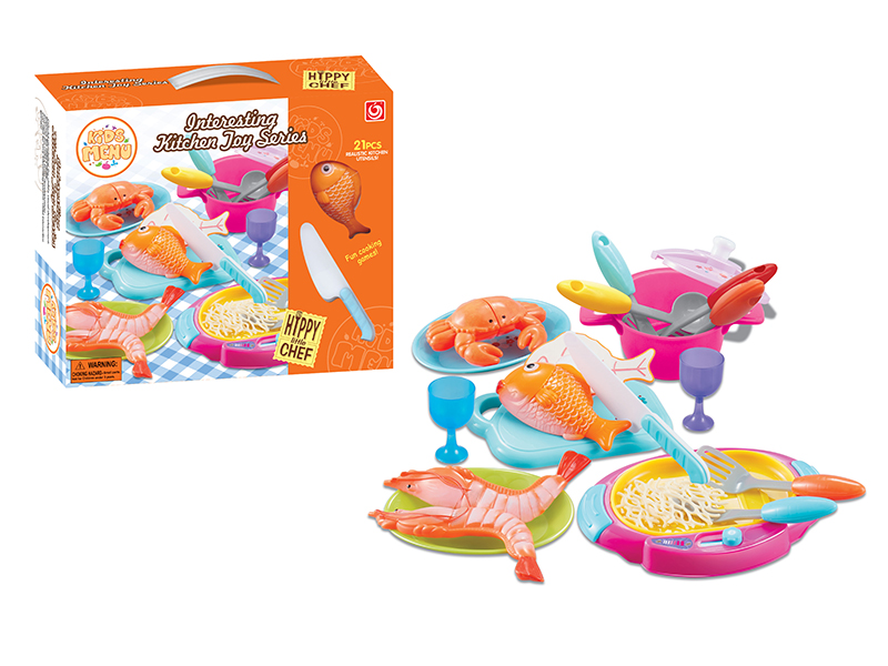 Seafood Cutting Toys BBQ Platter Set