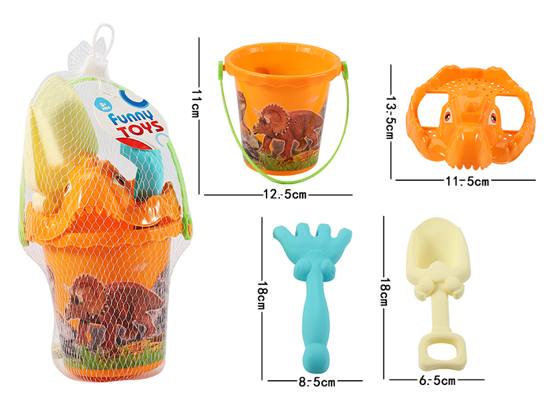 Dinosaur Sand Bucket Set 4pcs