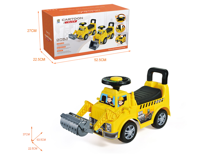 Cartoon Compactor Stroller With Bb Whistle Steering Wheel