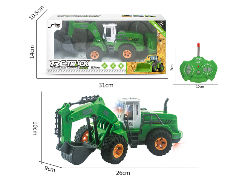 1:30 4CH R/C High Arm Excavator Farmer'S Vehicle With Light