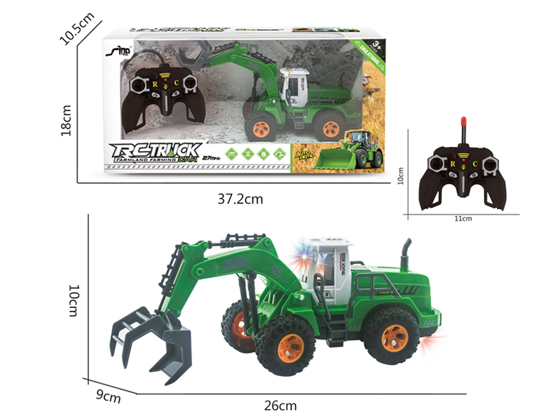 1:30 5CH R/C High Arm Gripping Farmer'S Vehicle With Light