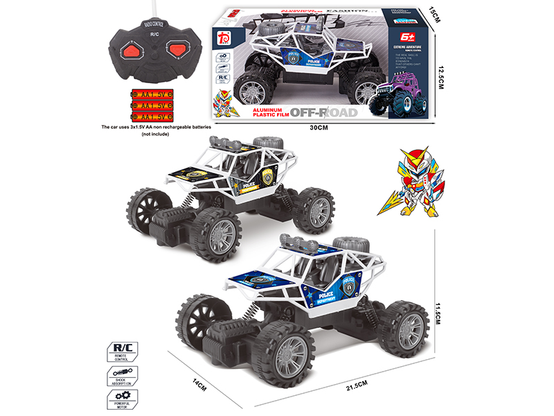 2-Channel Remote Control Off-Road Police Car