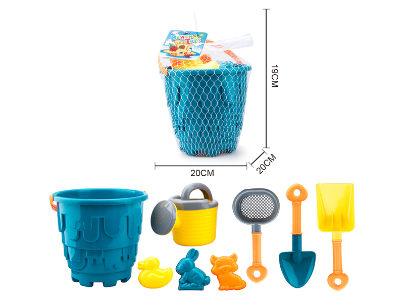 8PCS Beach Castle Bucket Set Set