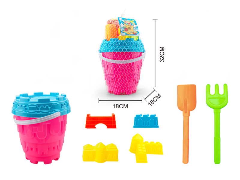 9PCS Beach Bucket Toys