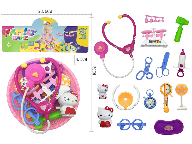 Doctor Set + Hello Kitty Doll 16pcs