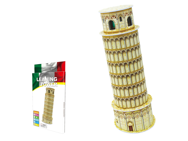 8Pcs 3D Puzzle The Leaning Tower Of Pisa