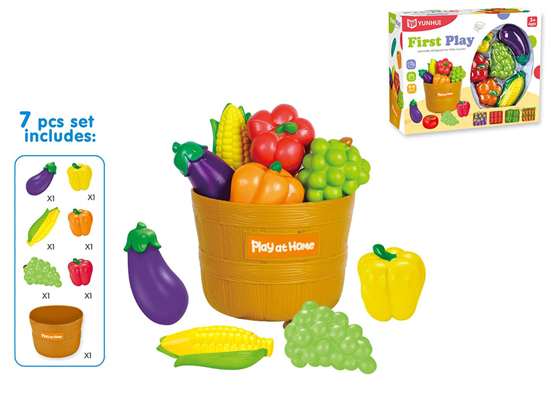 Fruit And Vegetables Barrel Set