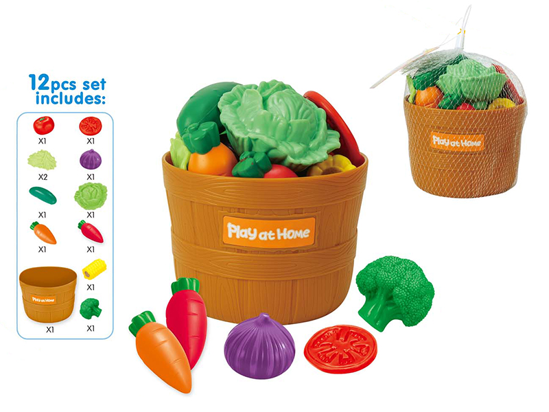 Vegetables And Barrel Set