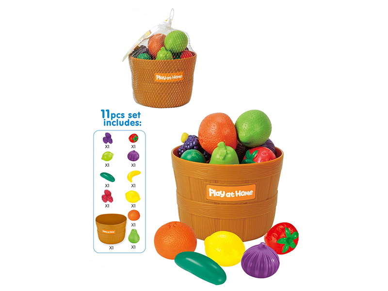 Fruit And Vegetables Barrel Set