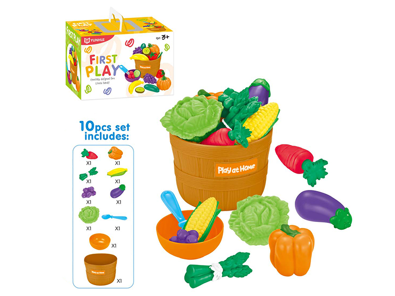 Vegetables And Barrel Set