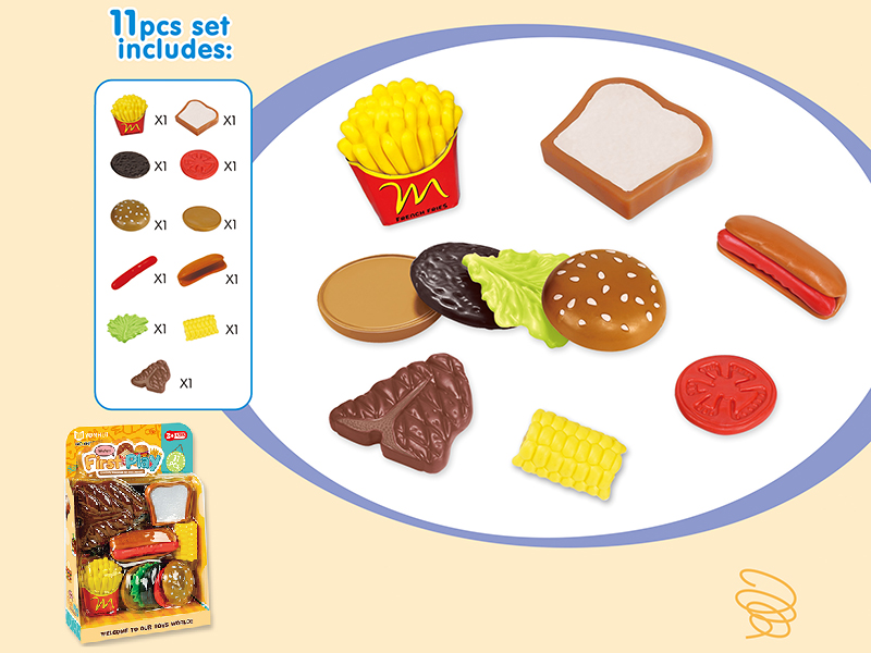 Soft Plastic Fast Food Set