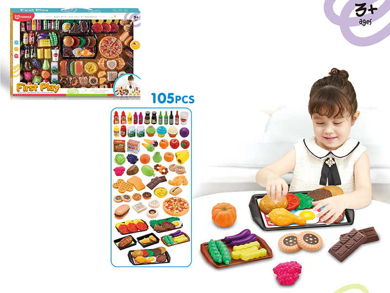Mini Food Play House Set 105pcs