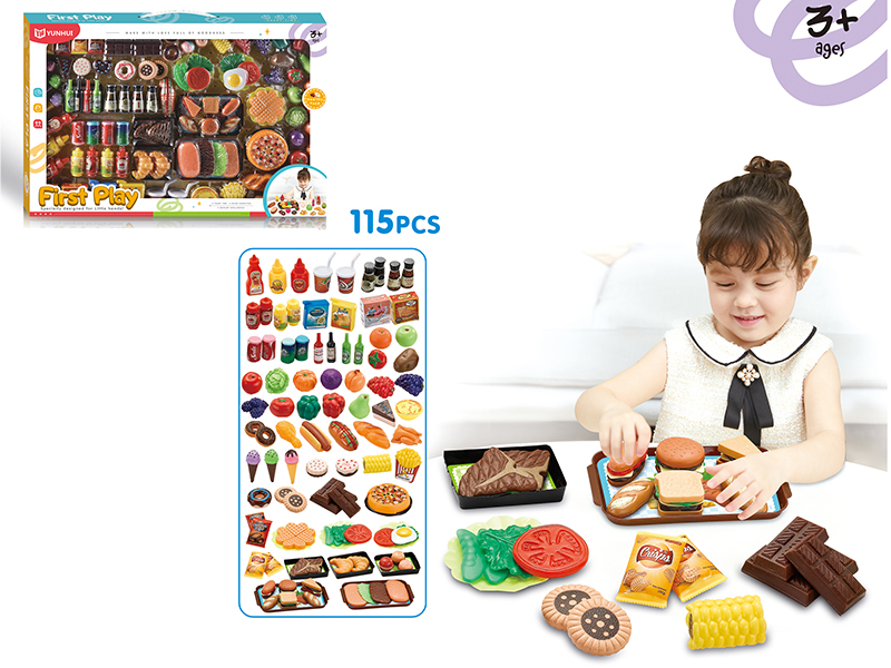 Mini Food Play House Set 115pcs